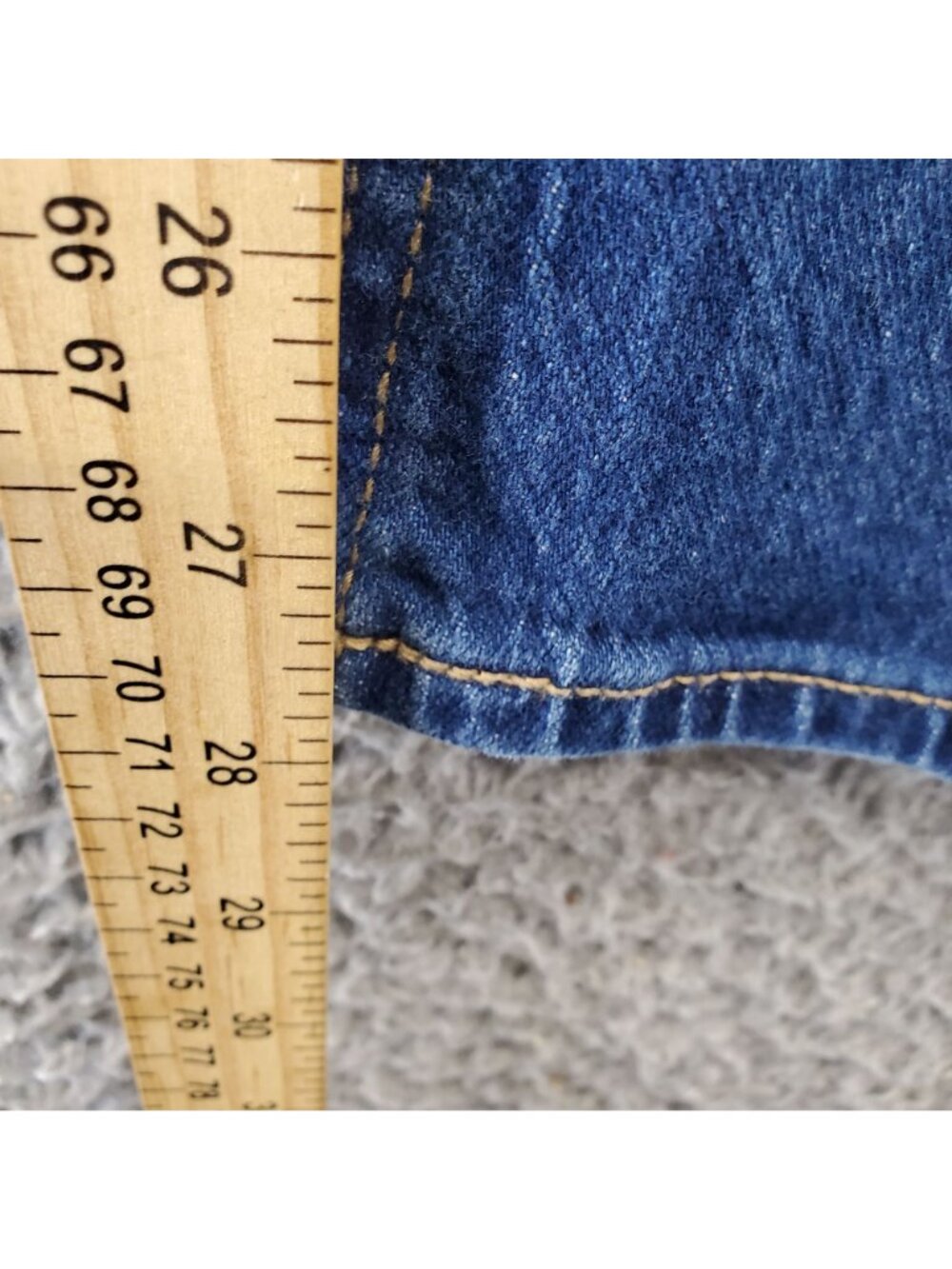 Old Navy Jeans Womens 12 Petite Blue Mid-Rise Wow Boyfriend 5-Pocket Stretch Fit - Picture 6 of 11